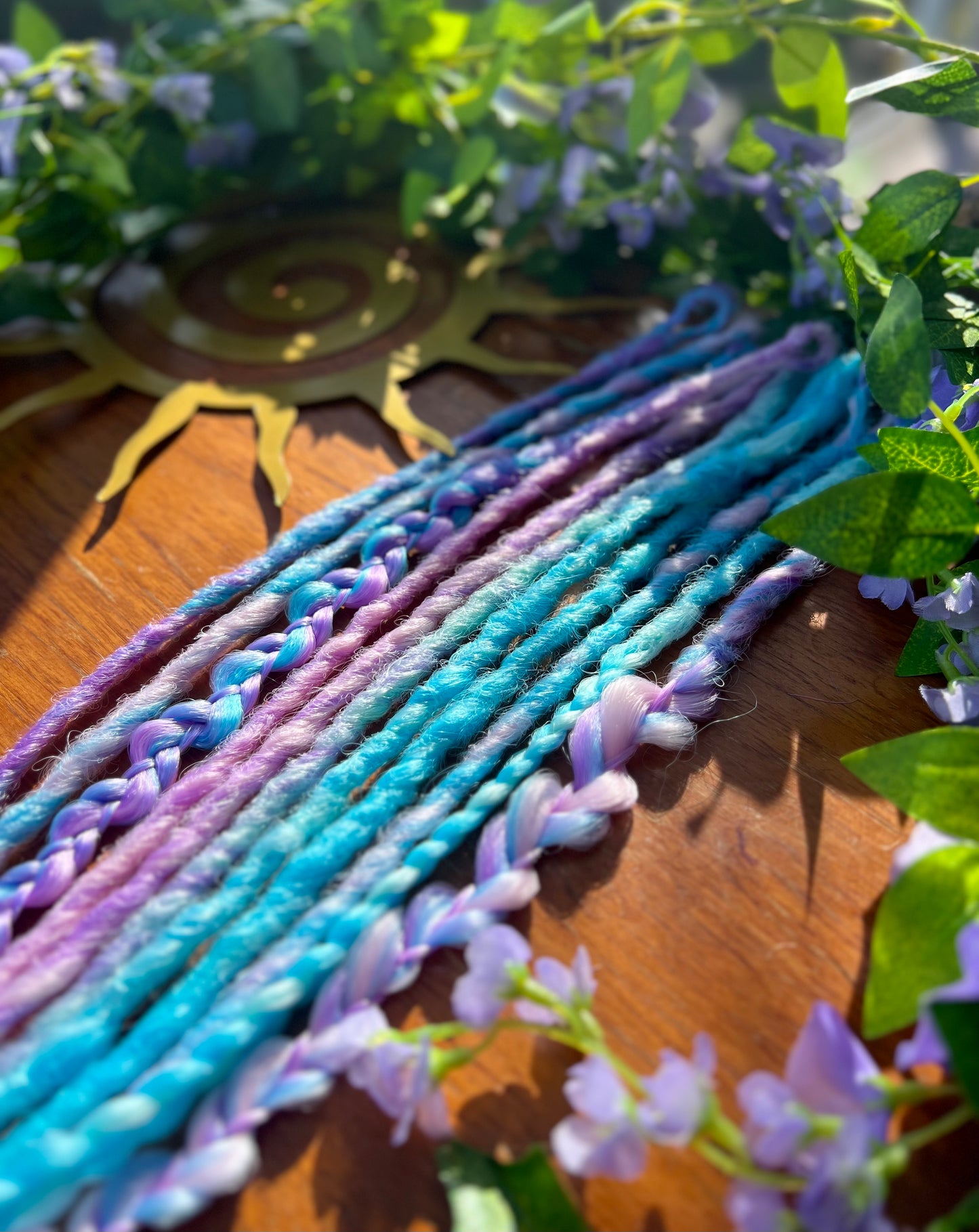 Set of 10 - Soft Pastel Dreadlock Extensions