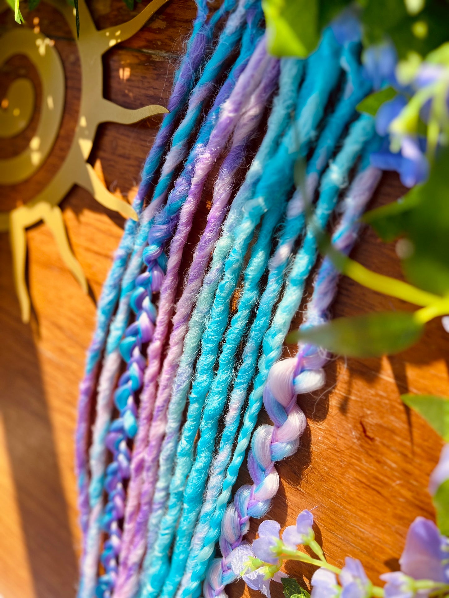 Set of 10 - Soft Pastel Dreadlock Extensions