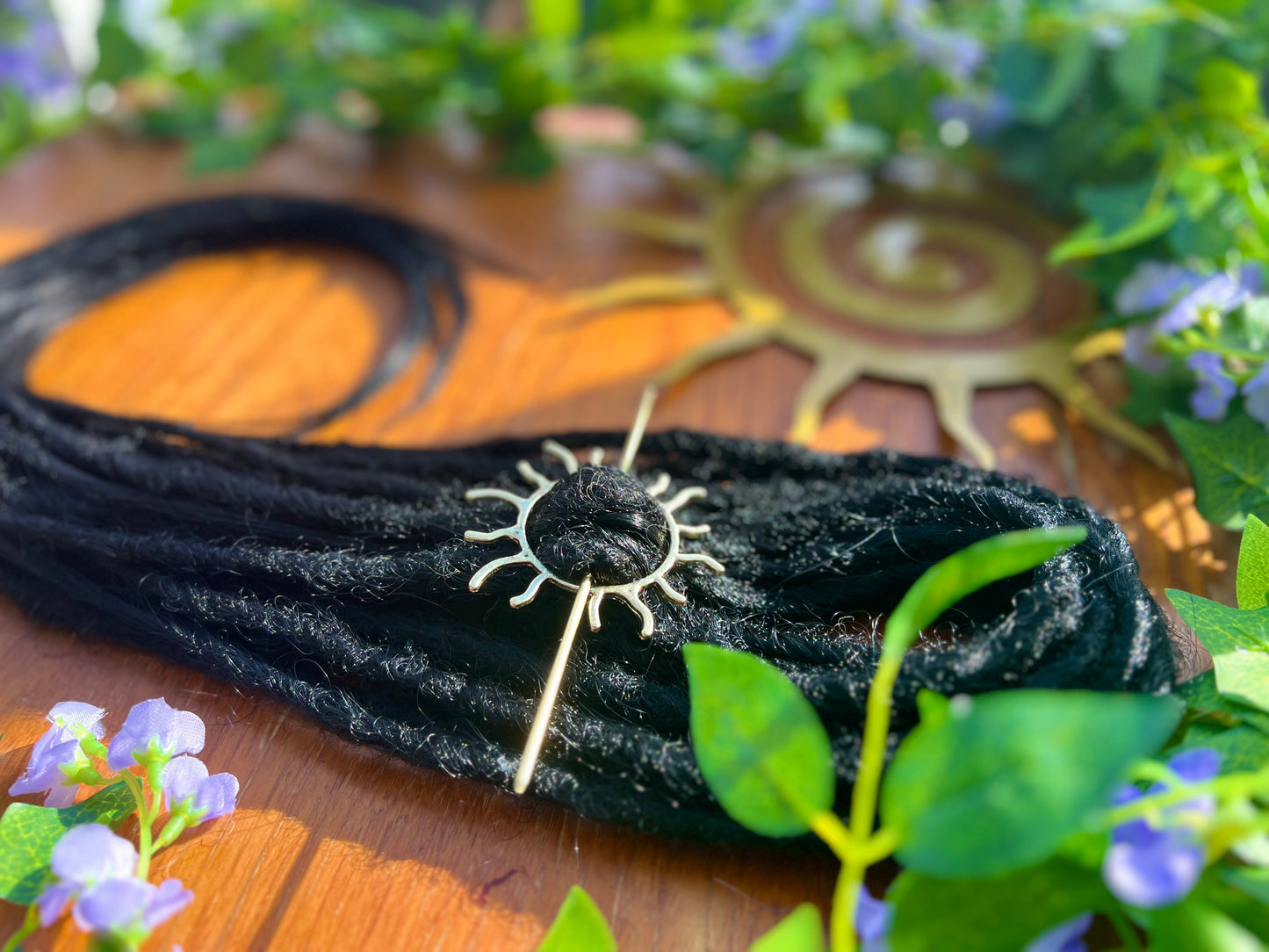 Set of 10 - Black Dreadlock Extensions