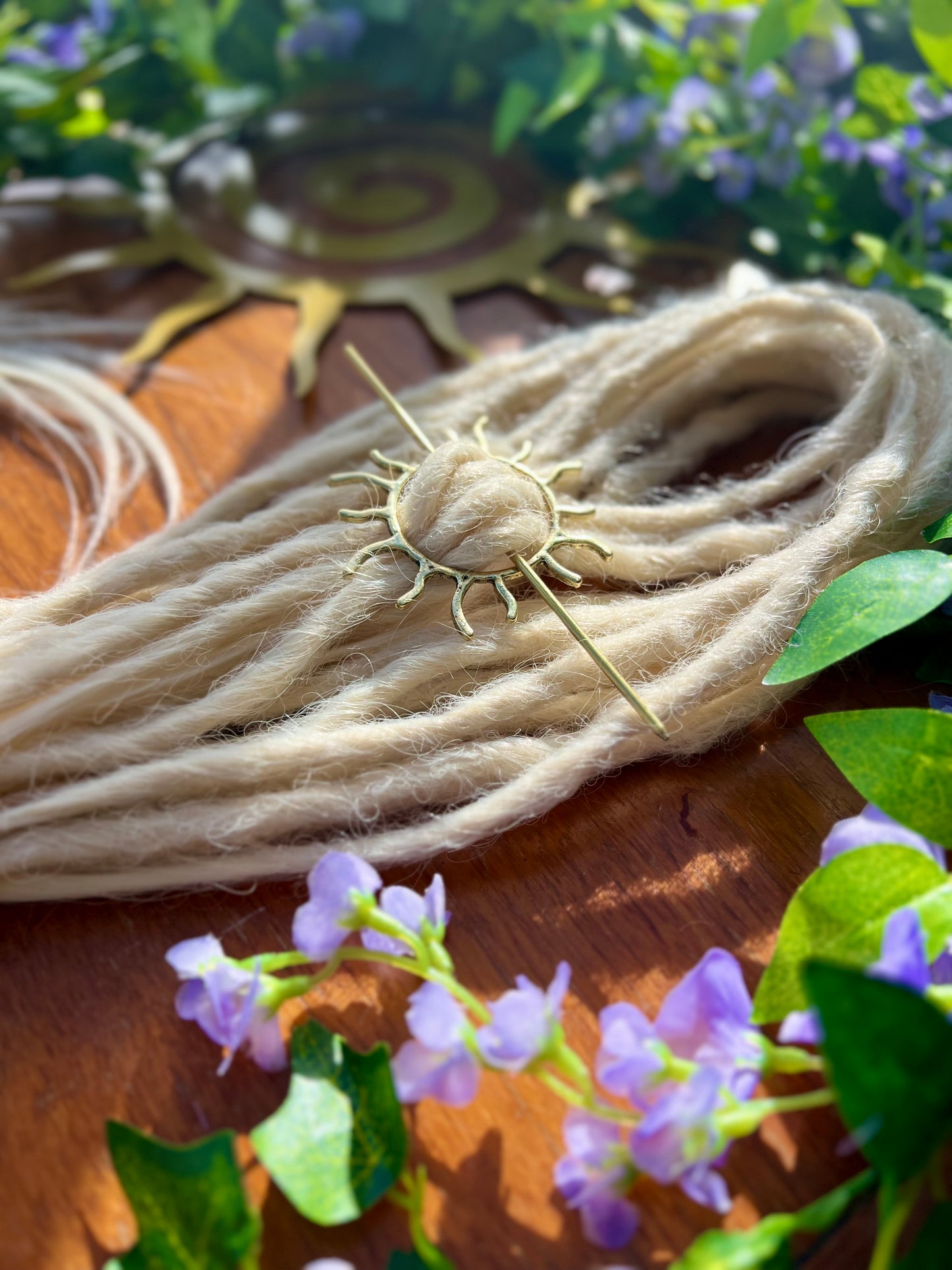 Set of 10 - Blonde Dreadlock Extensions