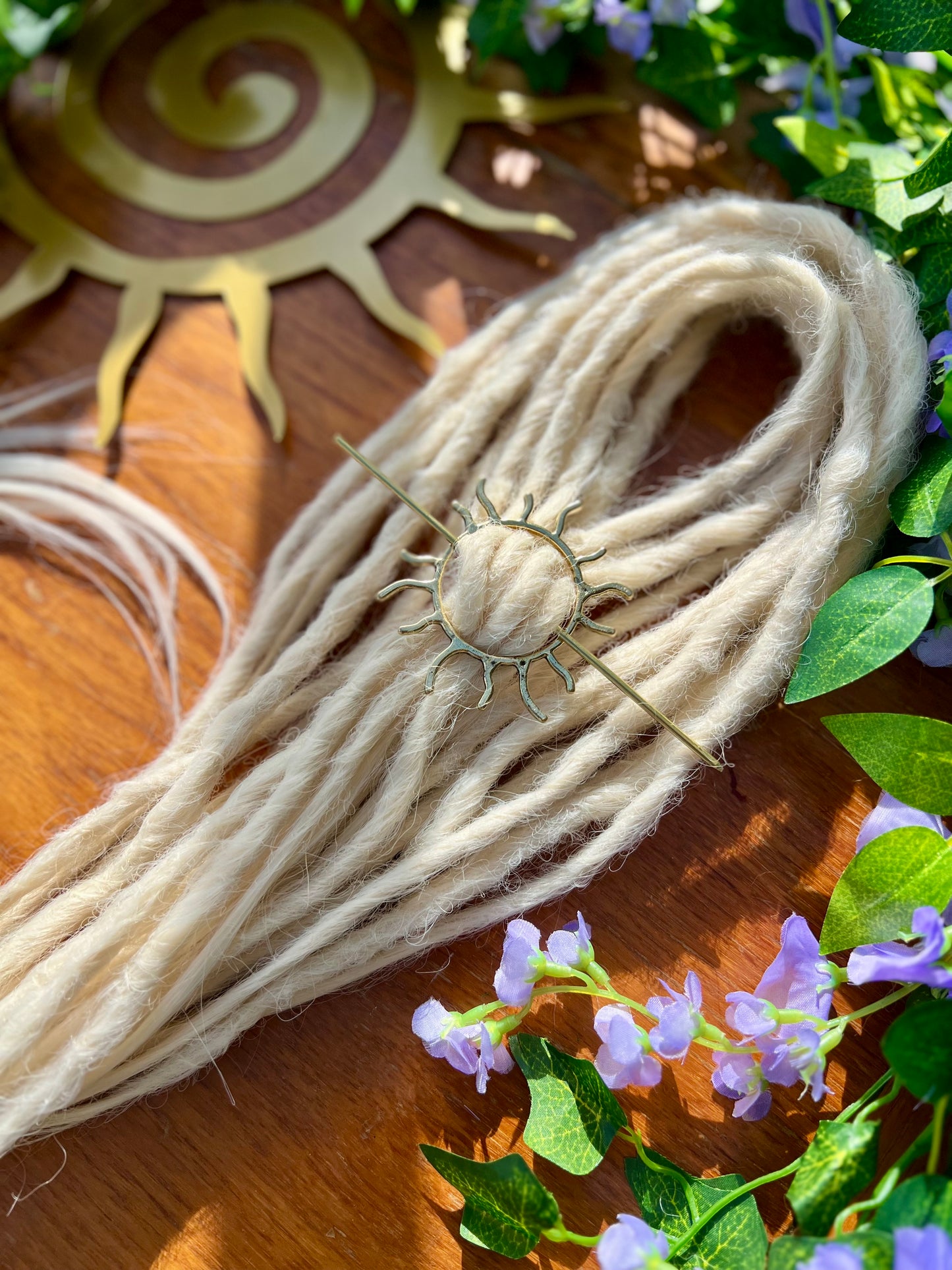 Set of 10 - Blonde Dreadlock Extensions